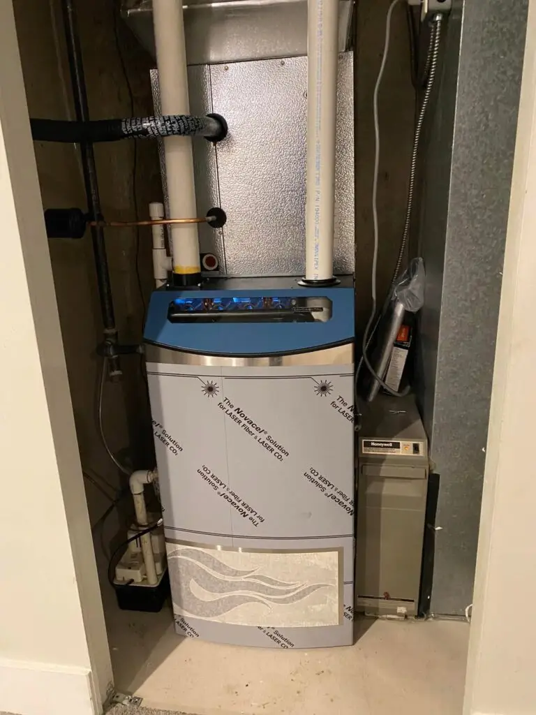 Gas furnace heating system