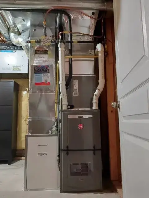 Home heating furnace unit